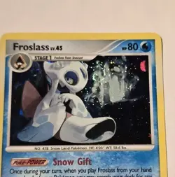 Pokemon Froslass 2/99 Holo Rare Swirl Platinum Arceus LP - Image 2