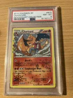 PSA 8 charizard generations radiant collection holo 2016 xy Pokemon - Image 1