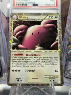 Pokemon TCG Blissey Prime 106/123 HeartGold SoulSilver Holo Rare HP DMG - Image 1
