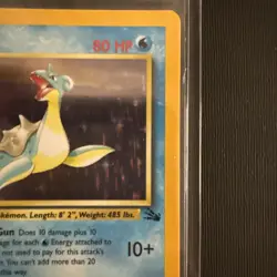 Lapras 10/62 Holo Rare Fossil Unlimited 1999 Pokemon - Image 3