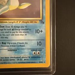Lapras 10/62 Holo Rare Fossil Unlimited 1999 Pokemon - Image 4