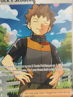 Pokemon TCG Ultra Rare Trainer Brock's Scouting #179/159 Journey Together - Image 4
