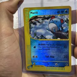 Pokemon TCG Marill 120/165 Expedition 2002 Reverse Holo E-Series Nintendo LP Vtg - Image 1