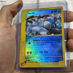 Pokemon TCG Marill 120/165 Expedition 2002 Reverse Holo E-Series Nintendo LP Vtg - Image 2