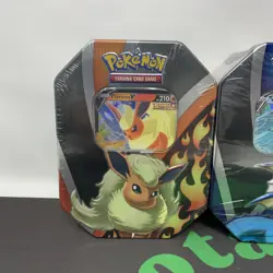 Pokemon Eevee Evolutions Tin Bundle Flareon V Vaporeon V Jolteon V Sealed 820650809057 - Image 2
