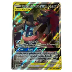 Greninja & Zoroark GX 201/214 - Unbroken Bonds Alt Art Tag Team 2019 Pokemon LP - Image 1