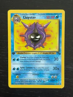 Pokemon TCG | Cloyster 32/62 | Fossil 1st Edition | LP- - Image 1