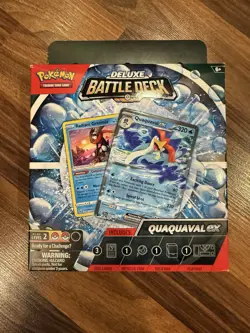 Pokemon TCG Deluxe Battle Deck Quaquaval EX NEW/SEALED w/ Radiant Greninja - Image 1