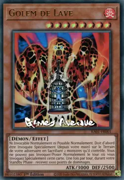 Yu-Gi-Oh ! Golem de Lave RA01-FR001 VF/ULTRA - Image 1