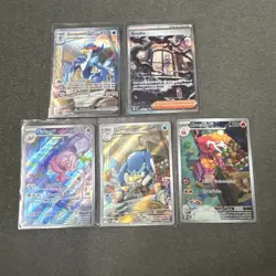 Pokemon TCG Paldea Evolved Bundle AR, SIR NM 5 cards - Image 1