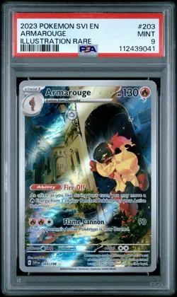 Armarouge 203/198 S&V Base Set Holo Illustration Rare Pokemon Card PSA 9 - Image 1