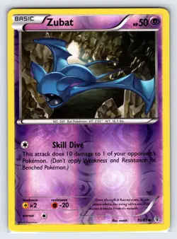 Zubat 30/83 2016 Generations Set Pokemon Card Reverse Holo Exclusive - Nm/Vlp - Image 1