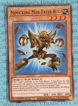 Mimicking Man-Eater Bug BODE-EN029 Yu-Gi-Oh Card 1st Edition New - Image 1