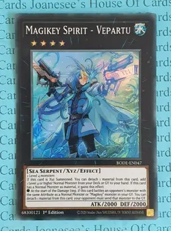 Magikey Spirit - Vepartu BODE-EN047 Super Rare Yu-Gi-Oh Card 1st Edition New - Image 1