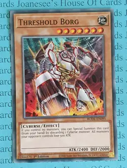 Threshold Borg BODE-EN095 Common Yu-Gi-Oh Card 1st Edition New - Image 1