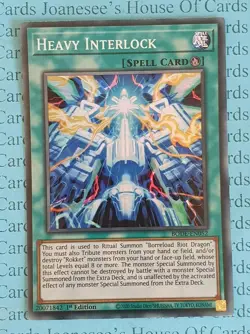Heavy Interlock BODE-EN052 Super Rare Yu-Gi-Oh Card 1st Edition New - Image 1