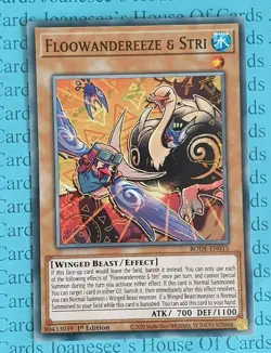 Floowandereeze & Stri BODE-EN015 Common Yu-Gi-Oh Card 1st Edition New - Image 1