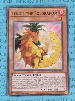 Fengli the Soldrapom BODE-EN031 Common Yu-Gi-Oh Card 1st Edition New - Image 1