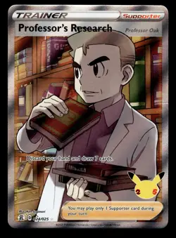 Professor's Research 024/025 Holo Rare Celebrations Pokemon Card - Image 1