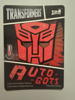 Autobots TF03-SR-015/020 transformers Kayou card tcg licensed trading - Image 2