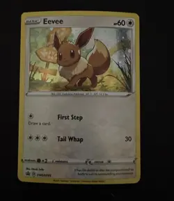 Eevee SWSH095 SWSH: Sword & Shield Promo Cards Holo Pokemon Card [cosmo Holo] - Image 1