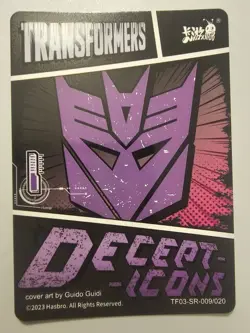 Thundercracker TF03-SR-009/020 transformers Kayou card tcg licensed trading - Image 2