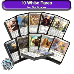 White Rares 10 Different MTG White Cards Lot Magic Mystery Pack Commander EDH NM - Image 1