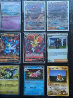 Pokemon Card Binder Collection Lot - Mixed Modern/Vintage holo, gx, ex v - Image 3