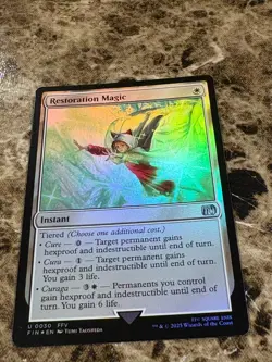 RESTORATION MAGIC Magic the Gathering MTG Final Fantasy Foil - Image 1