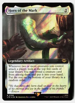 Horn of the Mark (Extended Art) (Surge Foil) NM MTG LTR - Image 1