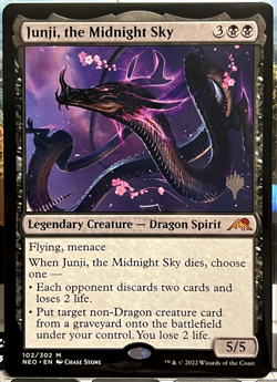 mtg magic Junji, the Midnight Sky ENGLISH le ciel de minuit kamigawa neon 3 avai - Image 1