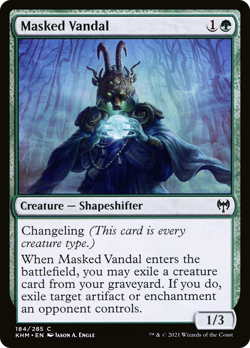 MASKED VANDAL X 4 N/M- KALDHEIM MAGIC THE GATHERING - Image 1