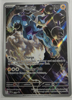 Thundurus Pokemon SVP 209 Full Art Illustration Rare Black Star Promo NM - Image 1