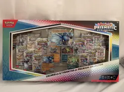 Pokemon TCG Prismatic Evolutions Lucario ex & Tyranitar PC Box New Sealed - Image 1