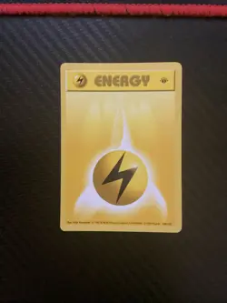 Pokemon: 1x Lightning Energy - 100/102 - Common - 1st Edition - Lightly Played B - Image 1