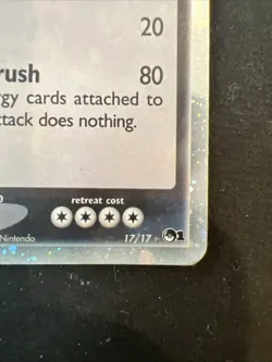 Pokemon TCG 2004 Tyranitar EX Ultra Rare Holo 17/17 Pop Series 1 - Image 4