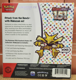 POKEMON TCG - SCARLET & VIOLET 151 - ALAKAZAM EX SEALED BOX - - Image 2