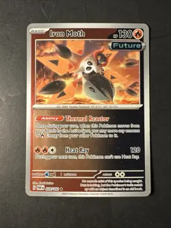 2023 Pokemon Paradox Rift Iron Moth 28 /182 Reverse Holo Holographic Foil Rare - Image 1