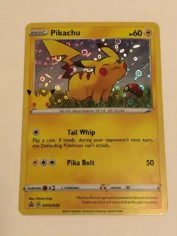 Pokemon 25th Anniversary Stamped General Mills Cereal Holo Pikachu SWSH039 Mint - Image 3
