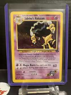 Sabrina's Alakazam 16/132 Gym Challenge 2000 Holo Rare WOTC Pokemon MINT - Image 1