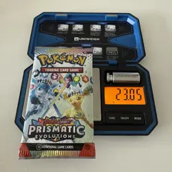 HEAVY 23.05g Prismatic Evolutions Booster Pack GOD PACKU Pokemon TCG - Image 1