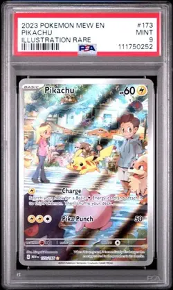 2023 Pokemon English 151 Pikachu Illustration Rare #173/165 PSA 9 - Image 1