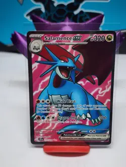 SV09: Journey Together Ultra Rare Salamence ex - 177/159 Near Mint Holofoil - Image 1