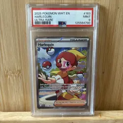 2025 POKEMON WHITE FLARE EN HARLEQUIN ULTRA RARE #163 💎 PSA 9 - Image 1