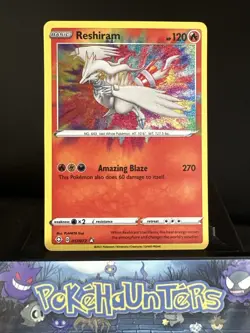 Pokemon Card Reshiram 017/072 Shining Fates Amazing Rare Holo Near Mint - Image 1