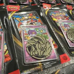 21 SEALED Pokemon Mega Evolution Sleeve Booster Pack, Promo Card, Pokemon Coin - Image 2