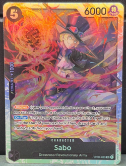 Sabo PRB-02 OP04-083 Super Rare The Best Vol 2 One Piece Near Mint Card Game TCG - Image 1