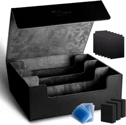 Lot of 2 - Trading Card StorageBox Deck Case Holds 1800+ Cards w/ Magnetic Close - Image 1