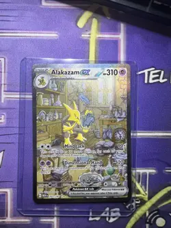 Pokemon Alakazam EX TCG Scarlet Violet-151 Holo Full Art Card 201/165 - Image 1