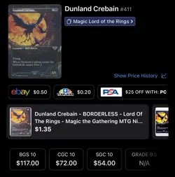 Dunland Crebain (Borderless) MTG Universes Beyond: the Lord of the Rings - Image 3